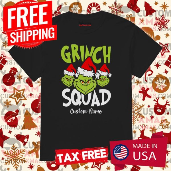 Grinch Squad 2021 Customnized name Shirt