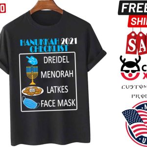 Hanukkah 2021 Checklist Chanukah Shirt
