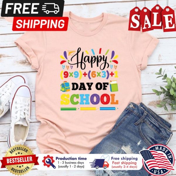 Happy 100 days of school back to school shirt