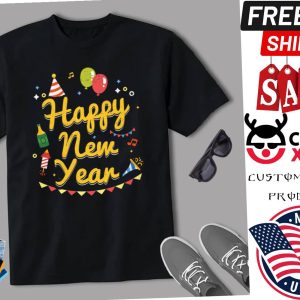 Happy New Year Celebration Balloons Gift Shirt