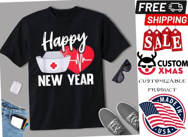 Happy New Year Nurse 2021 Funny Nursing Practitioner Apparel Shirt