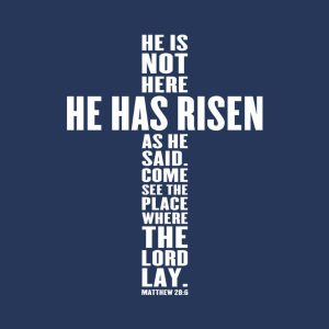 He has Risen Cross T shirt 2