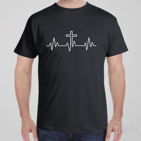 Heartbeat Cross – T-shirt