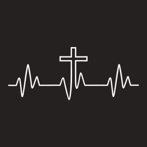 Heartbeat Cross T shirt 2