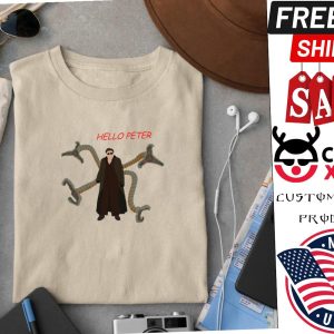 Hello Peter M ByTe Spider man No Way Home Shirt