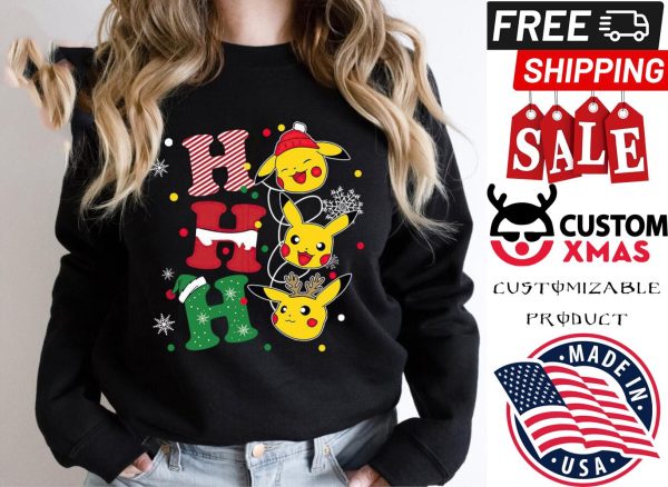 Ho Ho Ho Pokemon Christmas Shirt