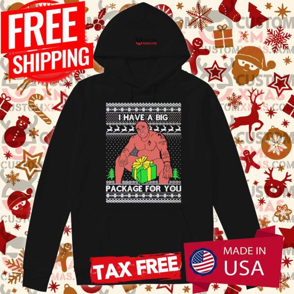 I Have A Big Package For You Barry Wood Ugly Christmas Shirt