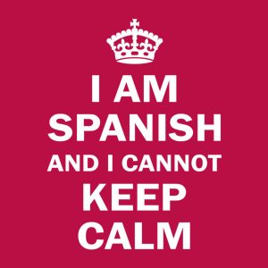 I am Spanish and I cannot keep calm T shirt 2