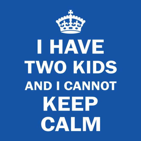 I have 2 kids and I cannot keep calm – T-shirt