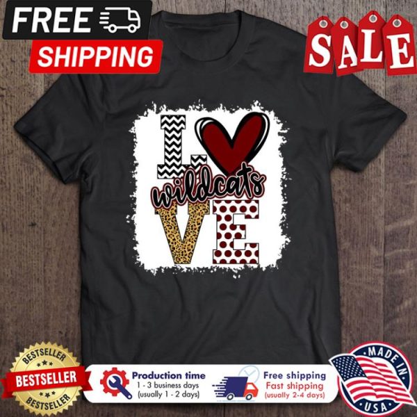 I love wildcats leopard background shirt