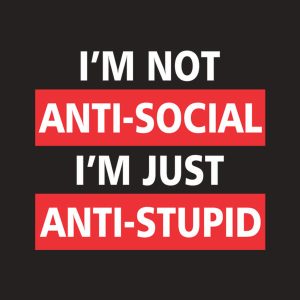Im not antisocial T shirt 2