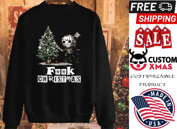 Jason Voorhees Fuck Christmas Ugly Merry Christmas shirt