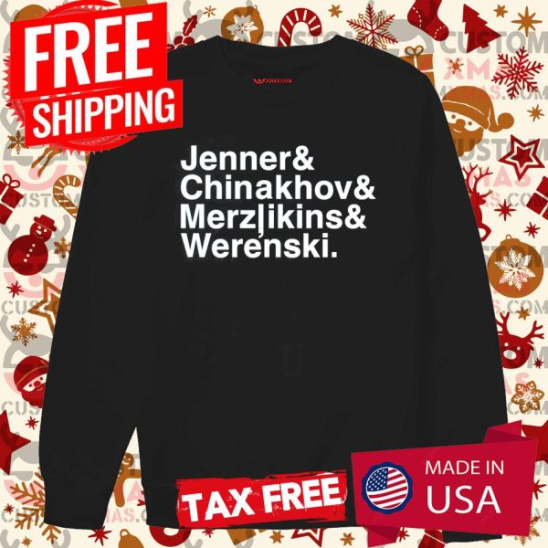 Jenner Chinakhov Merzlikins Werenski Shirt Bluejackets Shirt