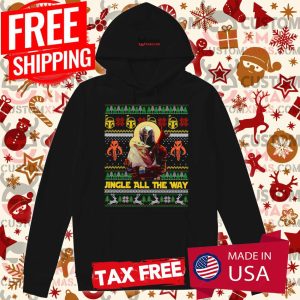 Jingle All The Way Ugly Christmas Shirt Yoda Boba FetShirt 2