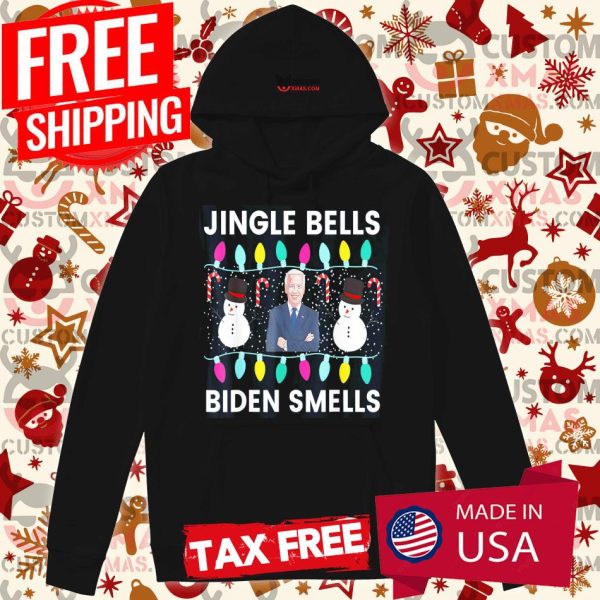 Jingle Bells Biden Smells Ugly Christmas Anti Biden Shirt