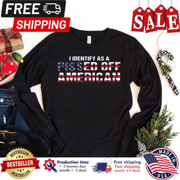 Joe Biden I identify as a pissed off american flag vintage shirt