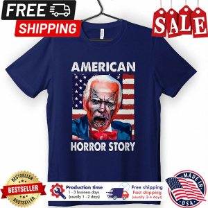 Joe Biden horror american horror story republician amerian flag halloween shirt 1
