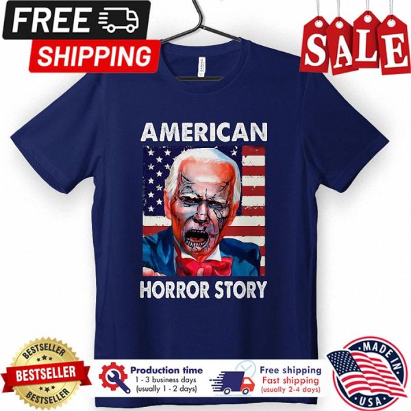 Joe Biden horror american horror story republician amerian flag halloween shirt