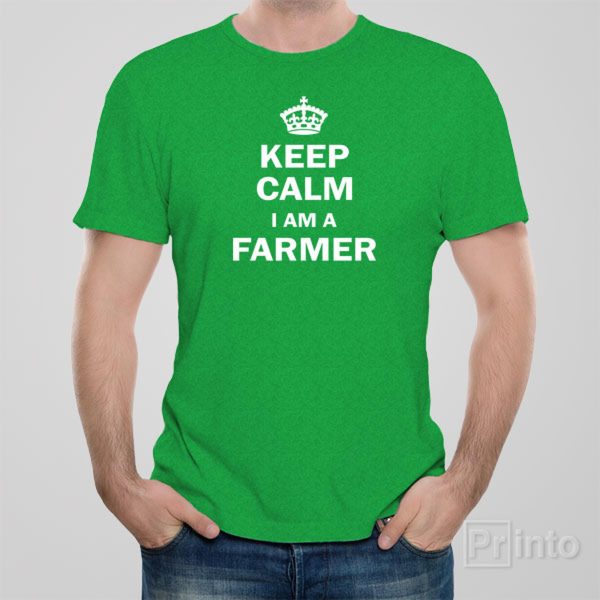 Keep calm I am a farmer – T-shirt