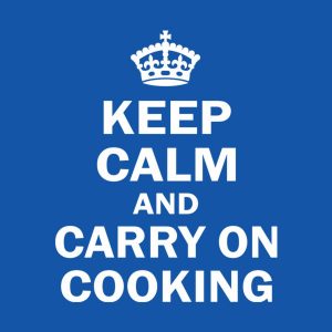 Keep calm and carry on cooking T shirt 2