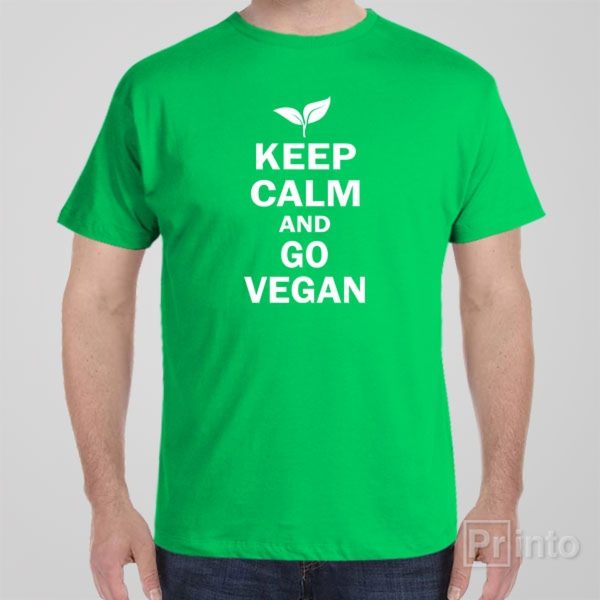 Keep calm and go Vegan – T-shirt