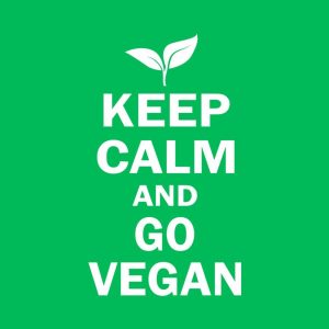 Keep calm and go Vegan T shirt 2