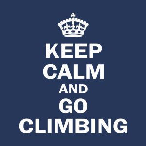 Keep calm and go climbing T shirt 2
