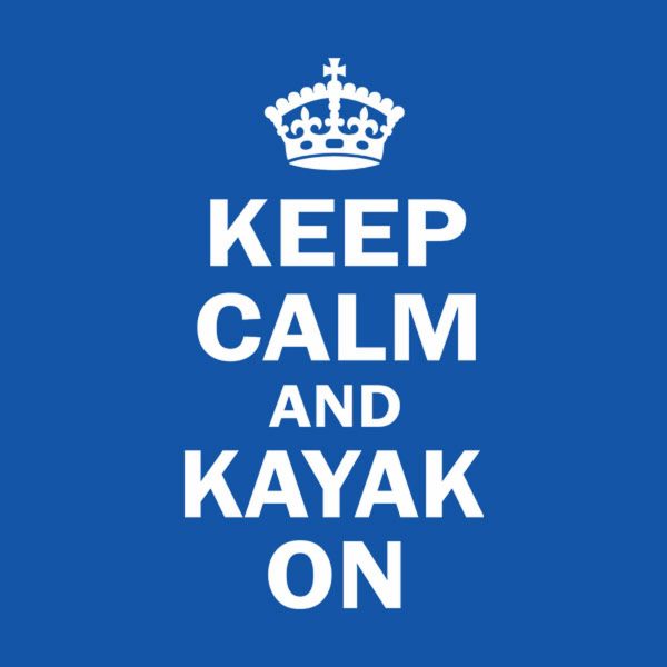 Keep calm and kayak on – T-shirt