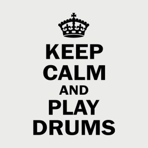 Keep calm and play drums T shirt 2