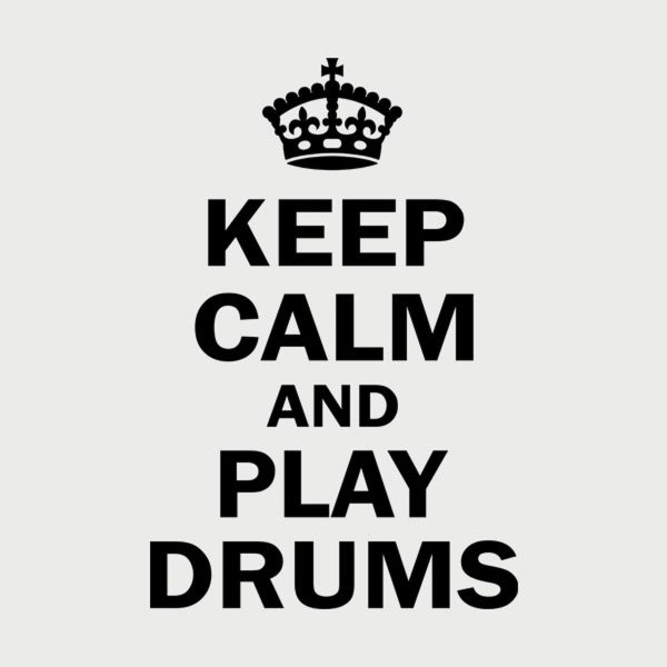 Keep calm and play drums – T-shirt