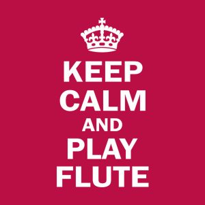 Keep calm and play flute T shirt 2