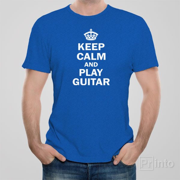 Keep calm and play guitar – T-shirt