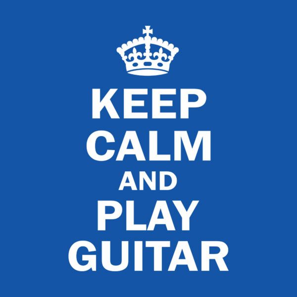 Keep calm and play guitar – T-shirt