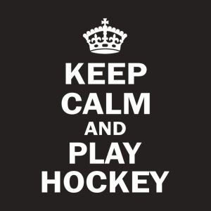 Keep calm and play hockey T shirt 2