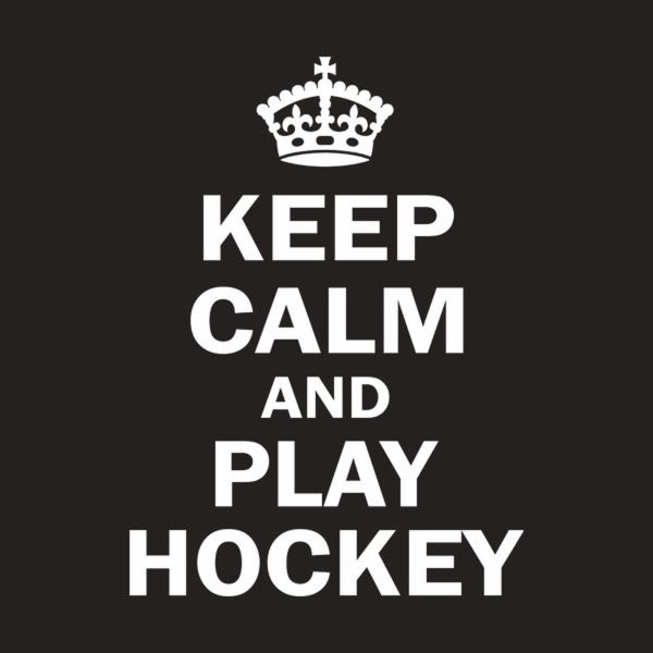 Keep calm and play hockey – T-shirt