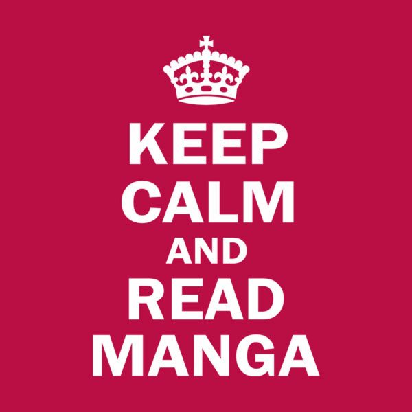 Keep calm and read manga – T-shirt