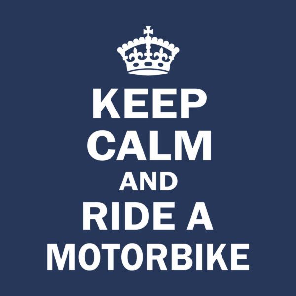 Keep calm and ride motorbike – T-shirt