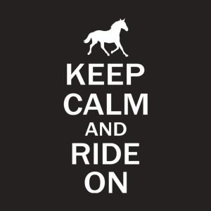 Keep calm and ride on T shirt 2