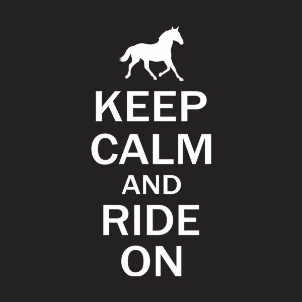 Keep calm and ride on – T-shirt