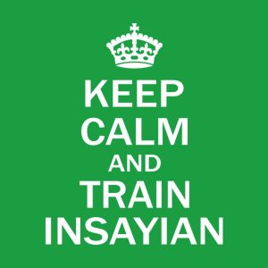 Keep calm and train insayan T shirt 2