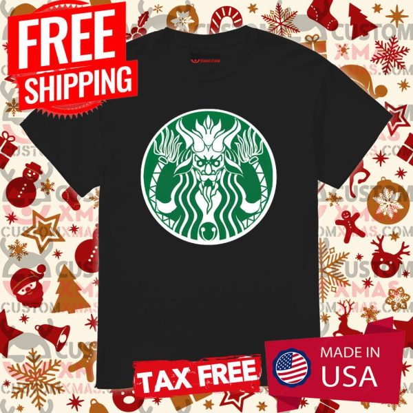 Krampus Starbucks Holiday Coffee Logo Shirt