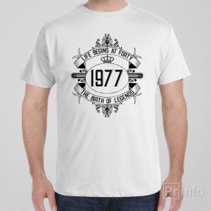 Life begins at 40 T shirt 1