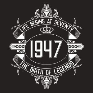 Life begins at 70 - T-shirt 1 Life begins at 70 T shirt 2