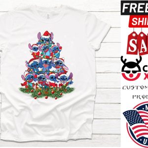 Lilo And Stitch Xmas Tree Cute Disney shirt