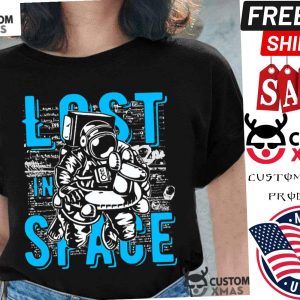 Lost In Space Astronaut Graphic Shirt