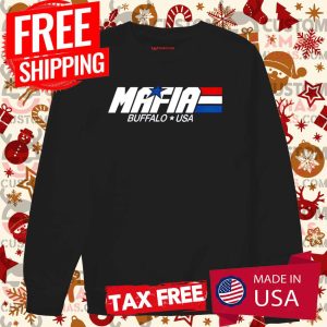 MAFIA Buffalo USA patriotic stripes 80s 90s retro fan NY Shirt 3