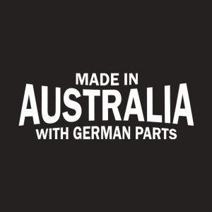 Made in Australia with German parts - T-shirt 1 Made in Australia with German parts T shirt 2