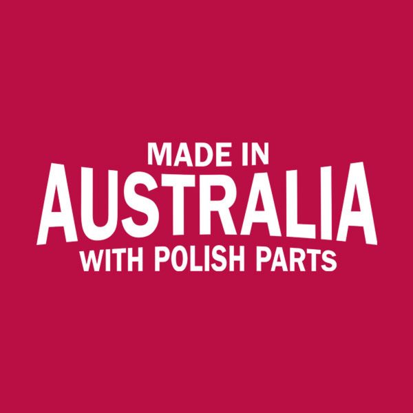 Made in Australia with Polish parts – T-shirt