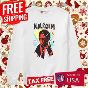 Malcolm X Art Drawing Hoodie 3