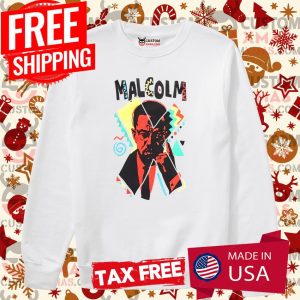 Malcolm X Art Drawing Shirt 3